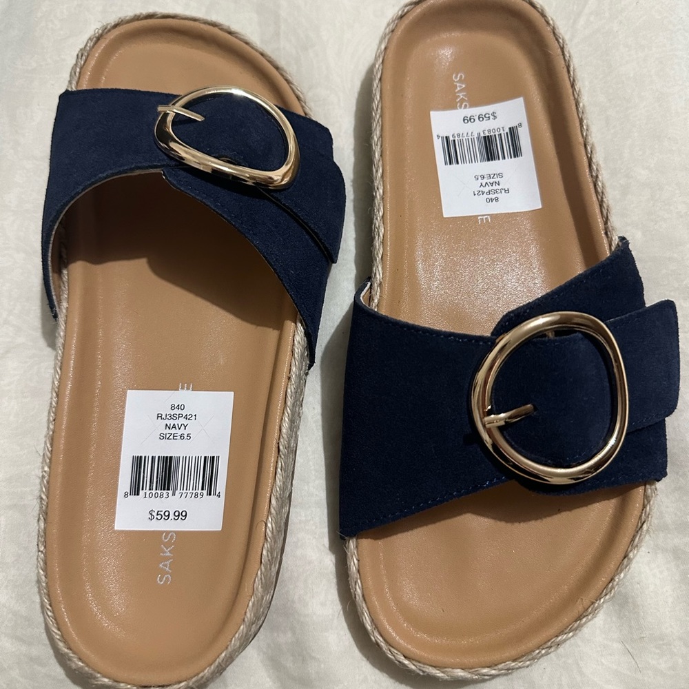 Buckle Flat Sandals